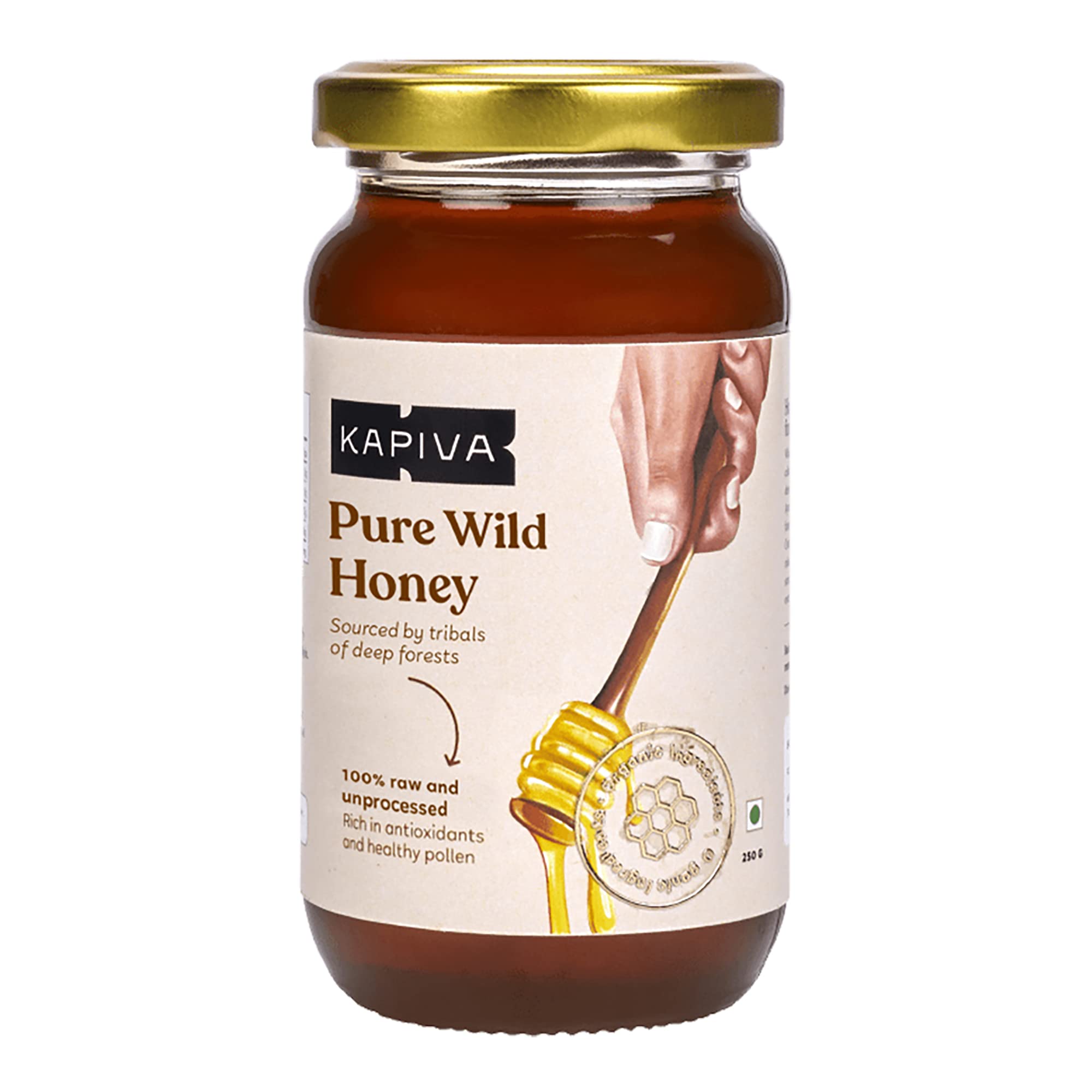 Kapiva Pure Wild Honey | Maximum Health and Nutrition | 100